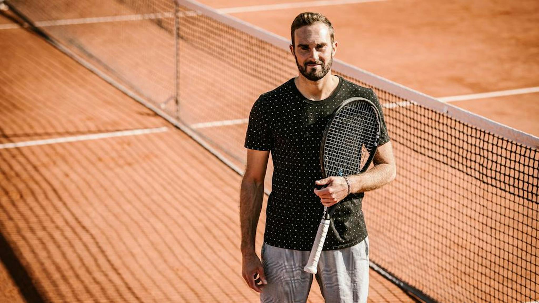 Sur le court n°2, à Roland-Garros.