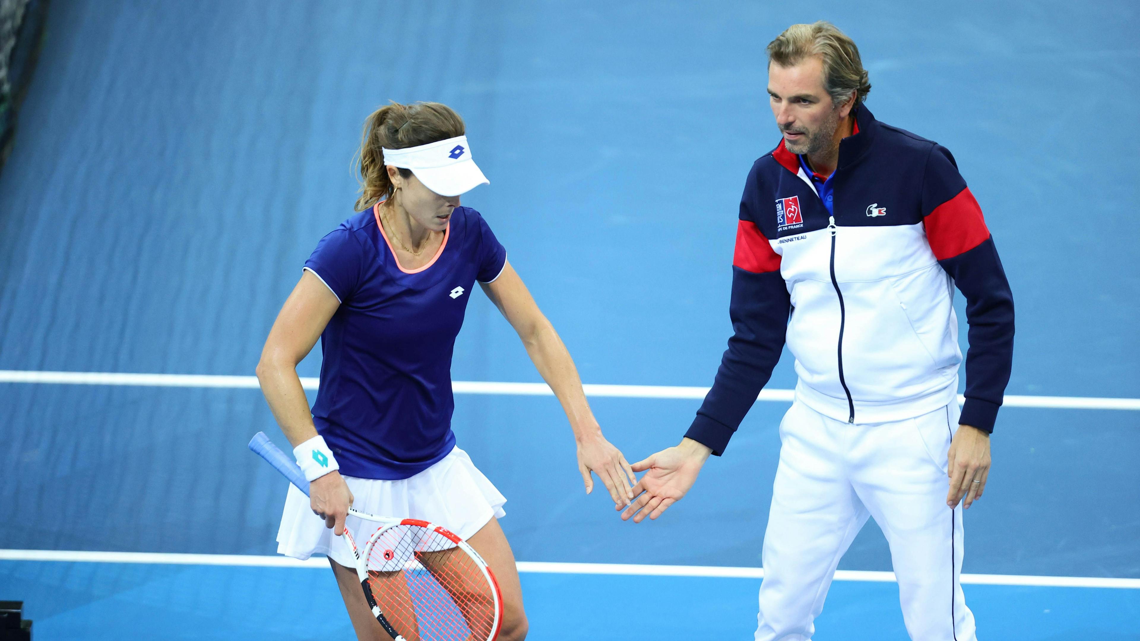 Julien Benneteau a tenu a salué la performance d'Alizé Cornet dans les deux rencontres.