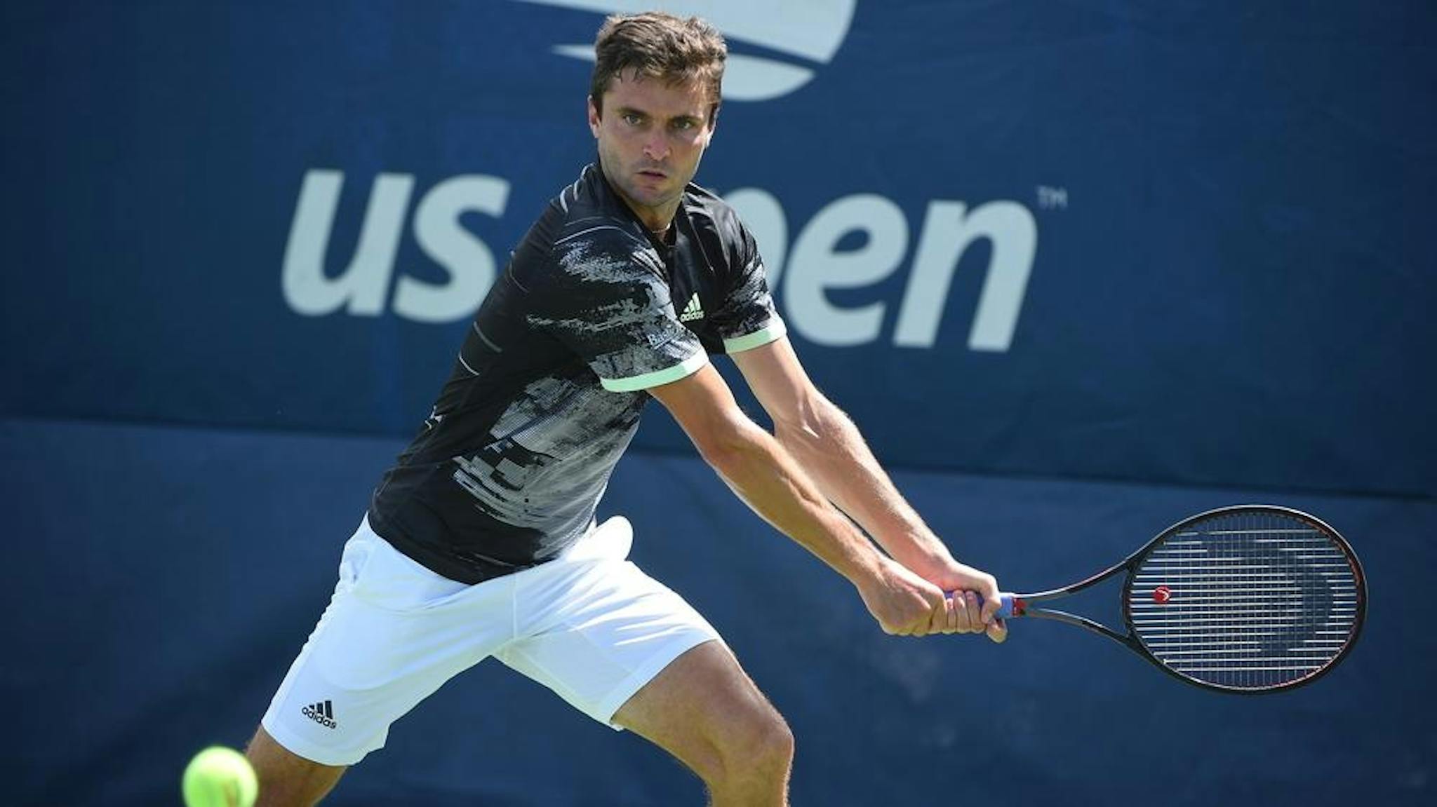 Gilles Simon dispute les qualifications. Probablement le dernier tournoi du Grand Chelem de sa carrière...