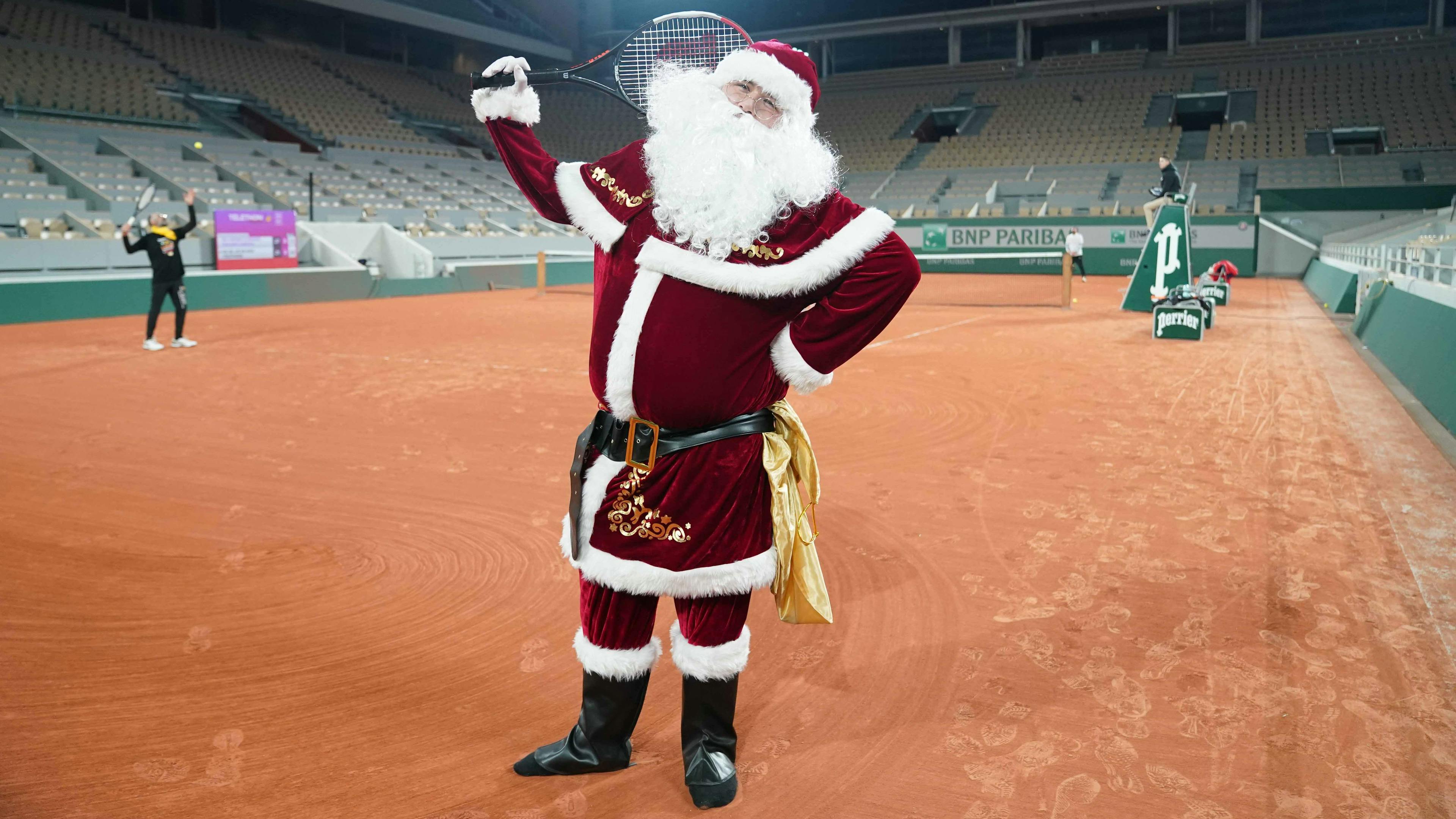 Le Père Noël était à Roland-Garros avant l'heure !