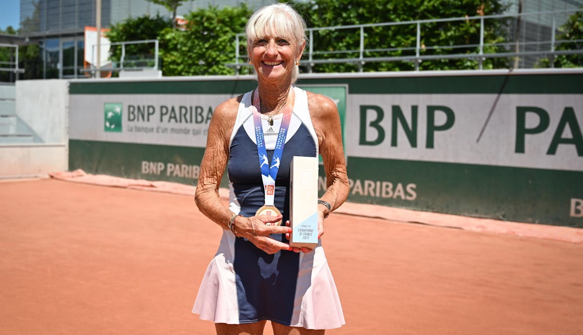 75 ans dames : Hesse Cazaux a dû s'employer | Fédération française de tennis