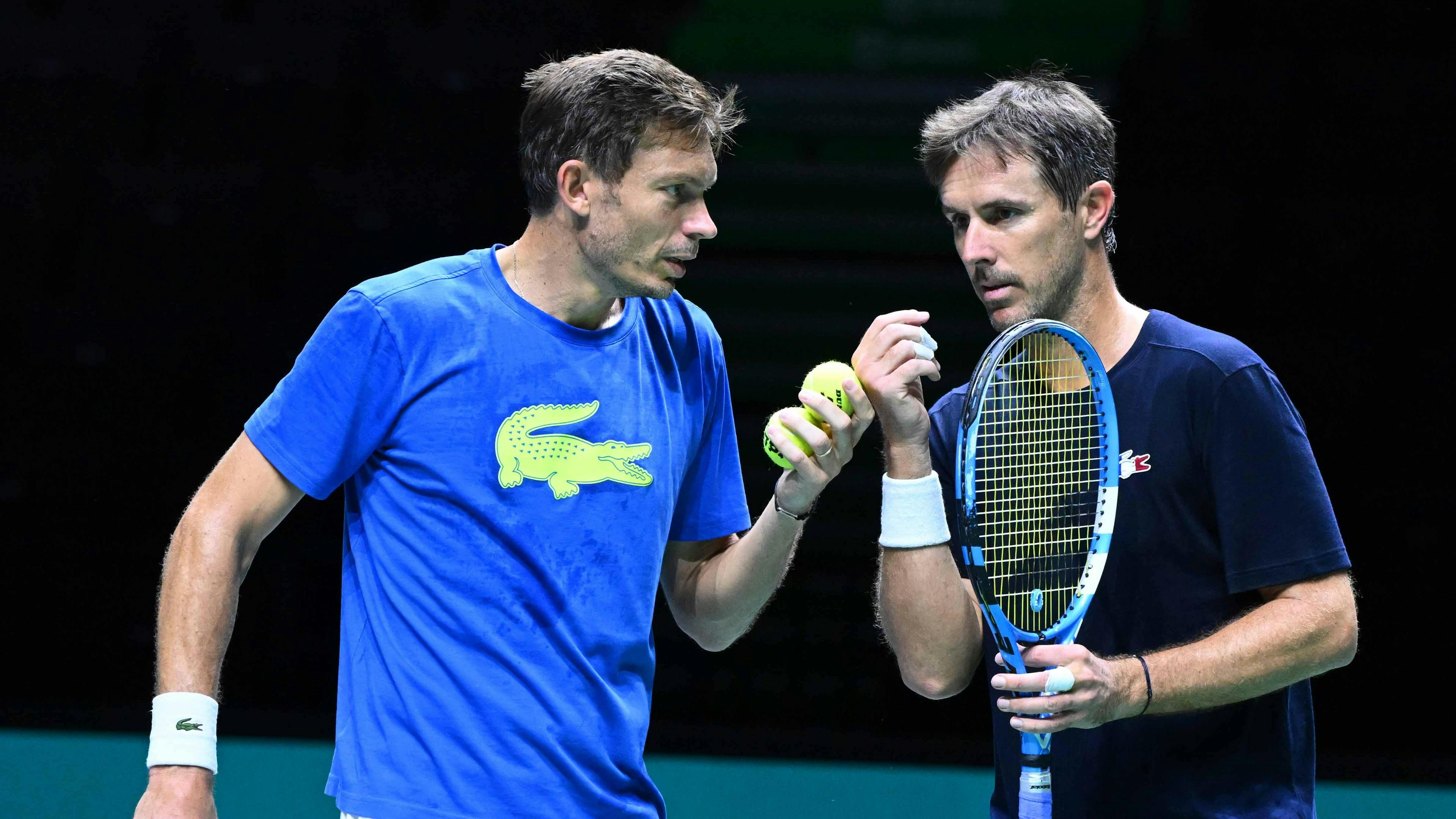 Nicolas Mahut et Edouard Roger-Vasselin ont retrouvé leurs repères lors des premiers entraînements.