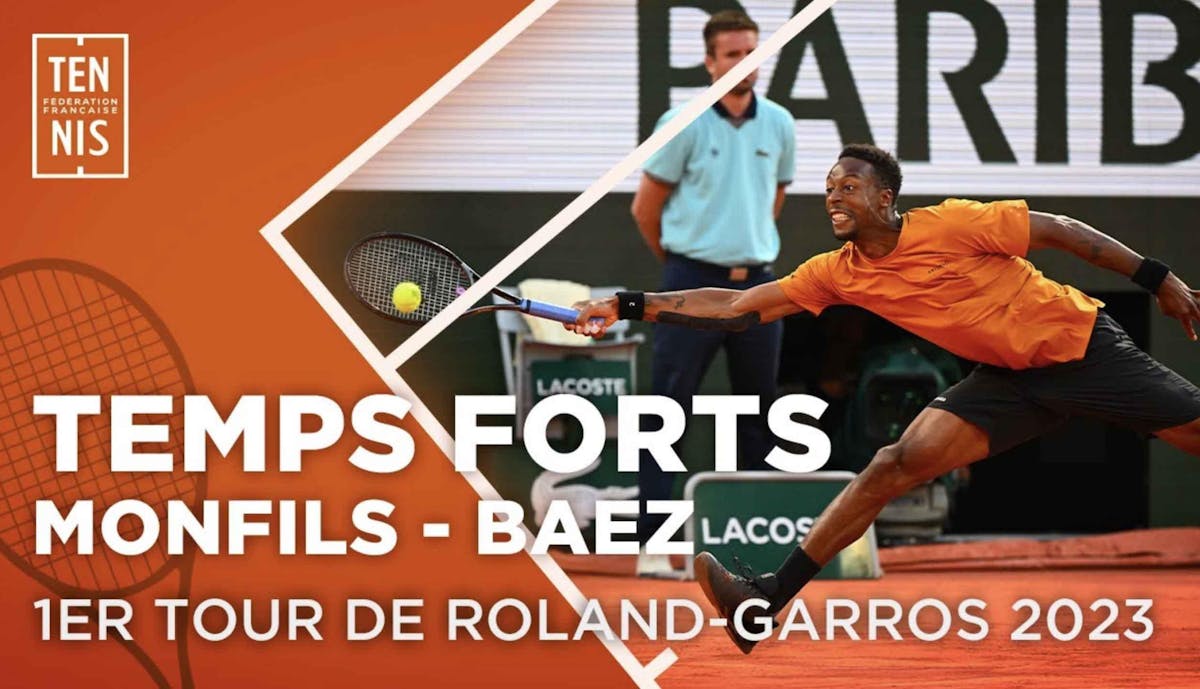 Les temps forts de Monfils c. Baez | Fédération française de tennis