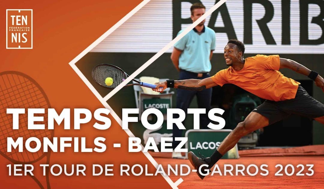 Les temps forts de Monfils c. Baez | Fédération française de tennis