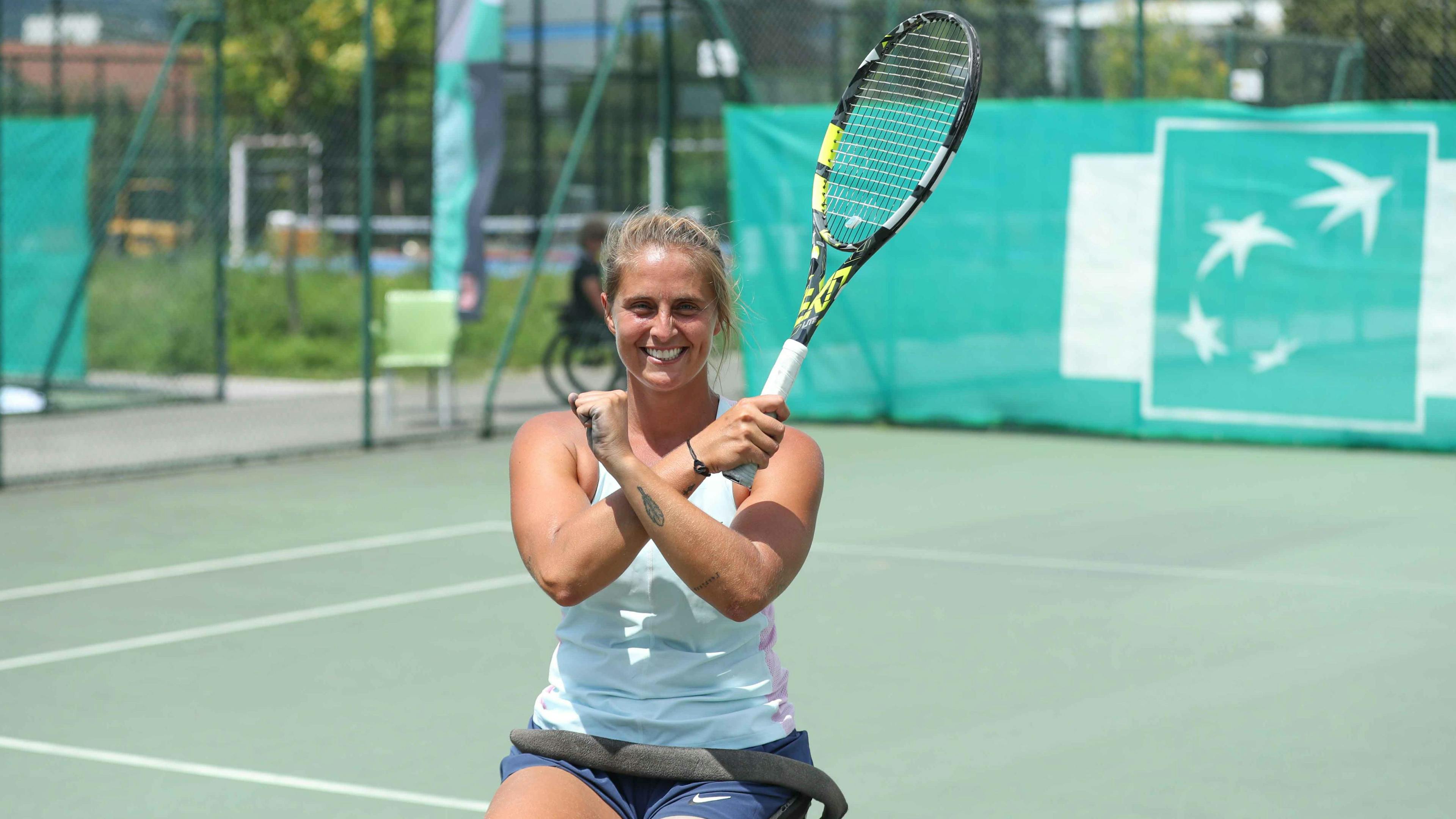 Le geste de joie de Pauline Déroulède, la "boss" de ces championnats de France dames !