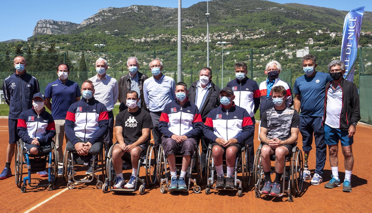 Tennis-fauteuil : l'équipe de France réunie à Nice | Fédération française de tennis