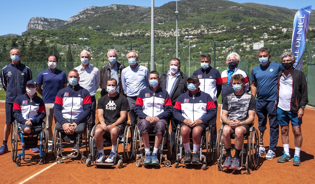 Tennis-fauteuil : l'équipe de France réunie à Nice | Fédération française de tennis