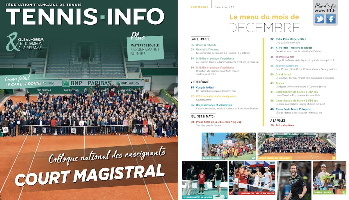 Découvrez le Tennis Info n°536 | Fédération française de tennis