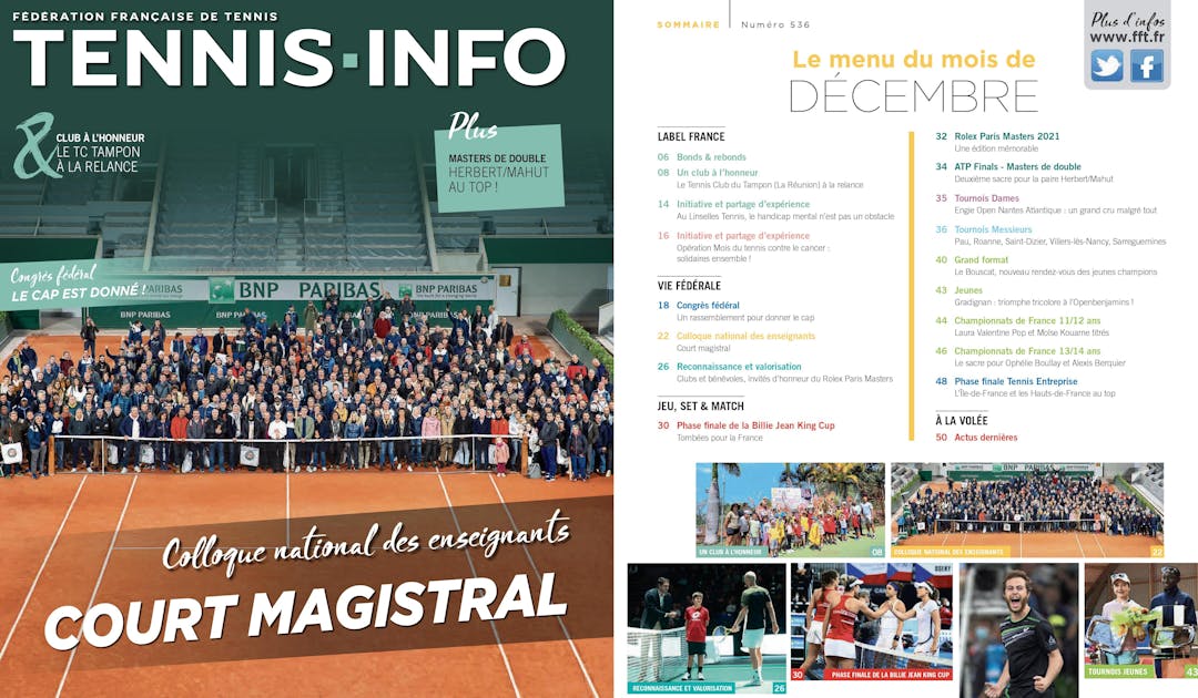Découvrez le Tennis Info n°536 | Fédération française de tennis