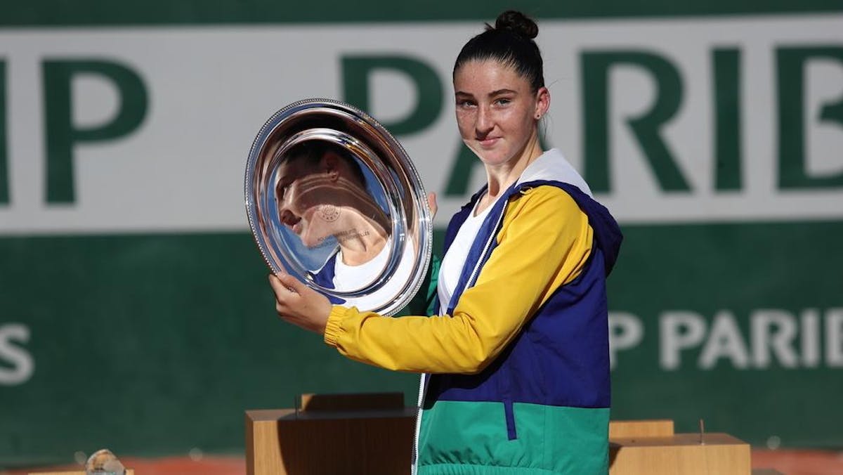 Elsa Jacquemot, victorieuse de Roland-Garros juniors.