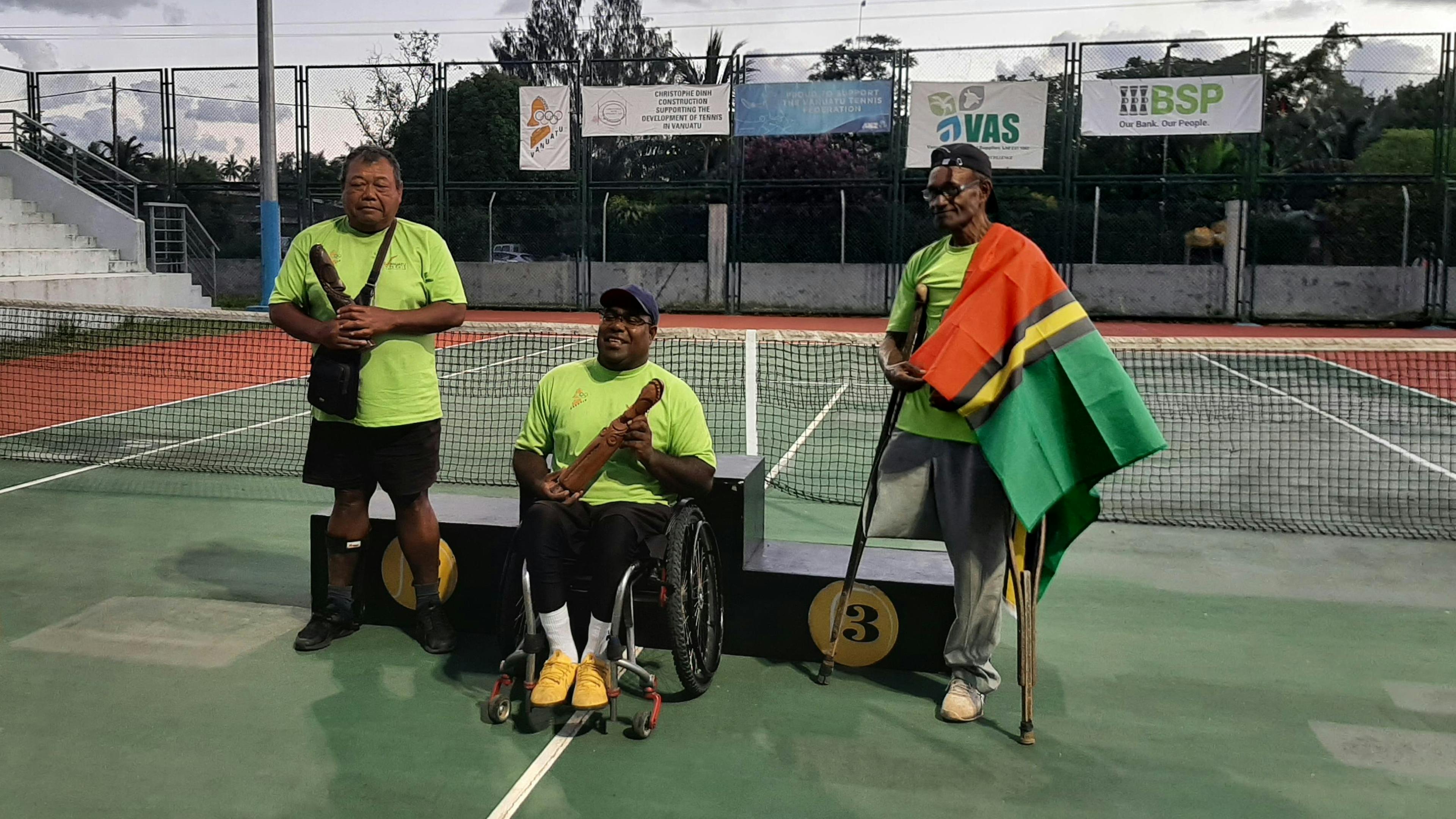 Le joueur néo-calédonien Jean-Claude Latip au Vanuatu.