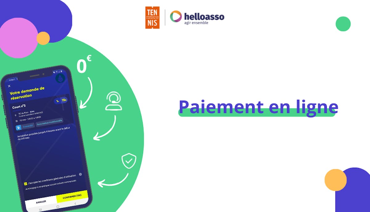 Une nouvelle collaboration avec HelloAsso pour faciliter le paiement en ligne | Fédération française de tennis