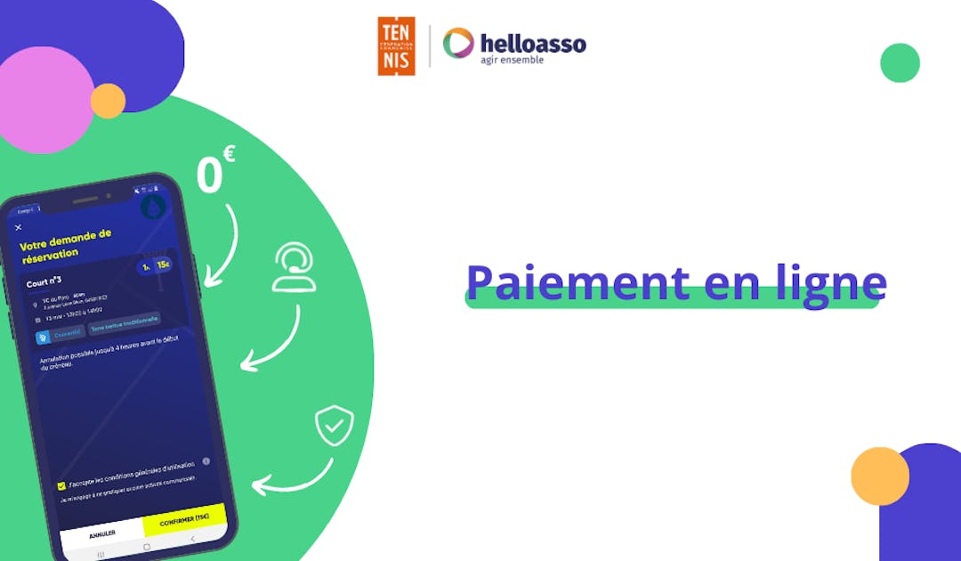 Une nouvelle collaboration avec HelloAsso pour faciliter le paiement en ligne | Fédération française de tennis