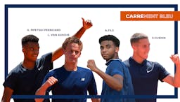 Juniors : Arthur Fils, Giovanni Mpetshi-Perricard, Sean Cuenin et Luca Van Assche en demi-finales | Fédération française de tennis