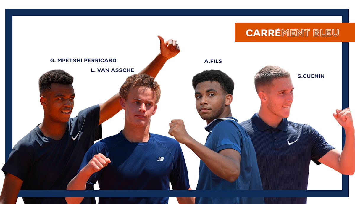 Juniors : Arthur Fils, Giovanni Mpetshi-Perricard, Sean Cuenin et Luca Van Assche en demi-finales | Fédération française de tennis