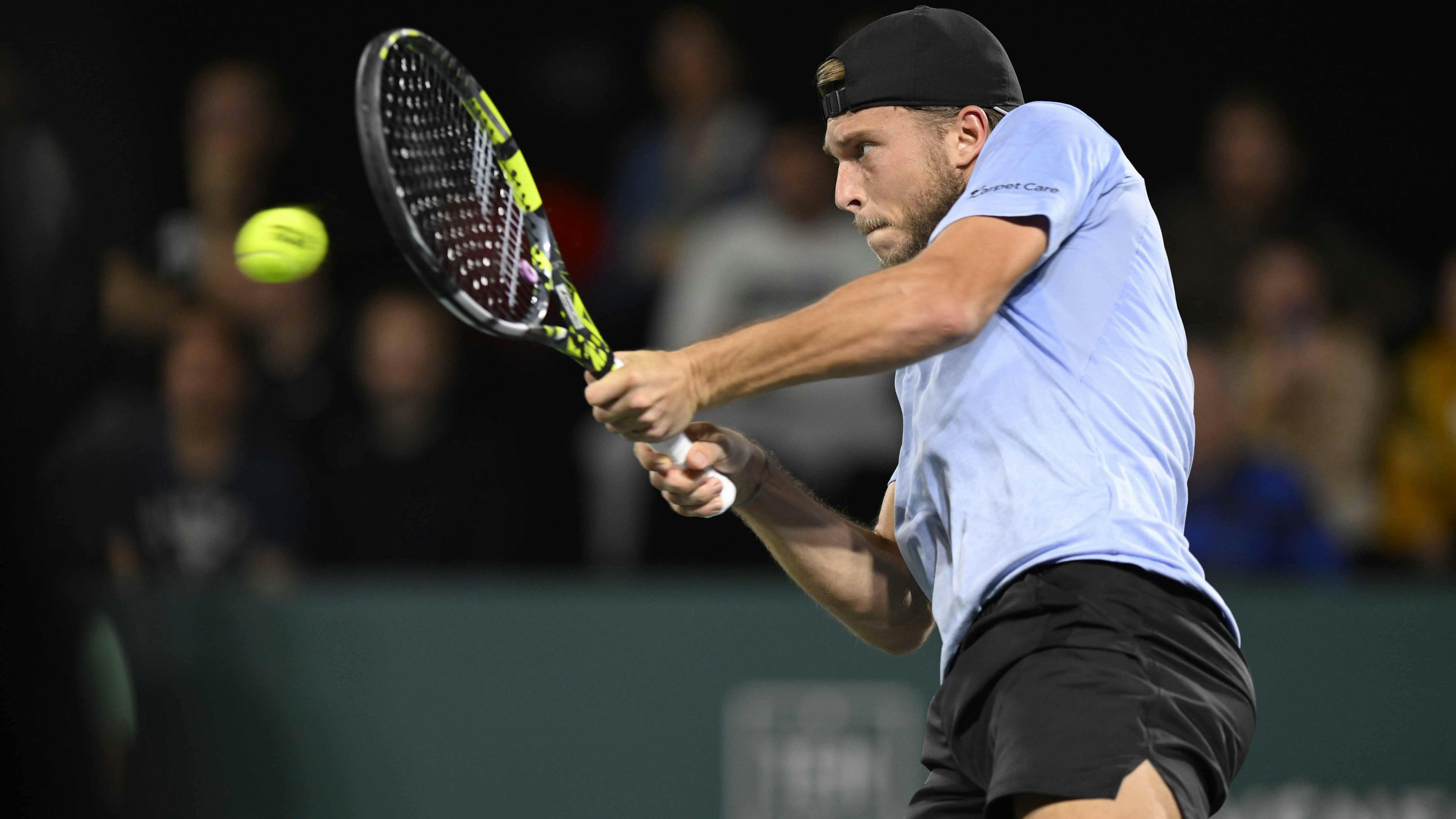 Alexandre Müller a disputé son tout premier Rolex Paris Masters dans le grand tableau.