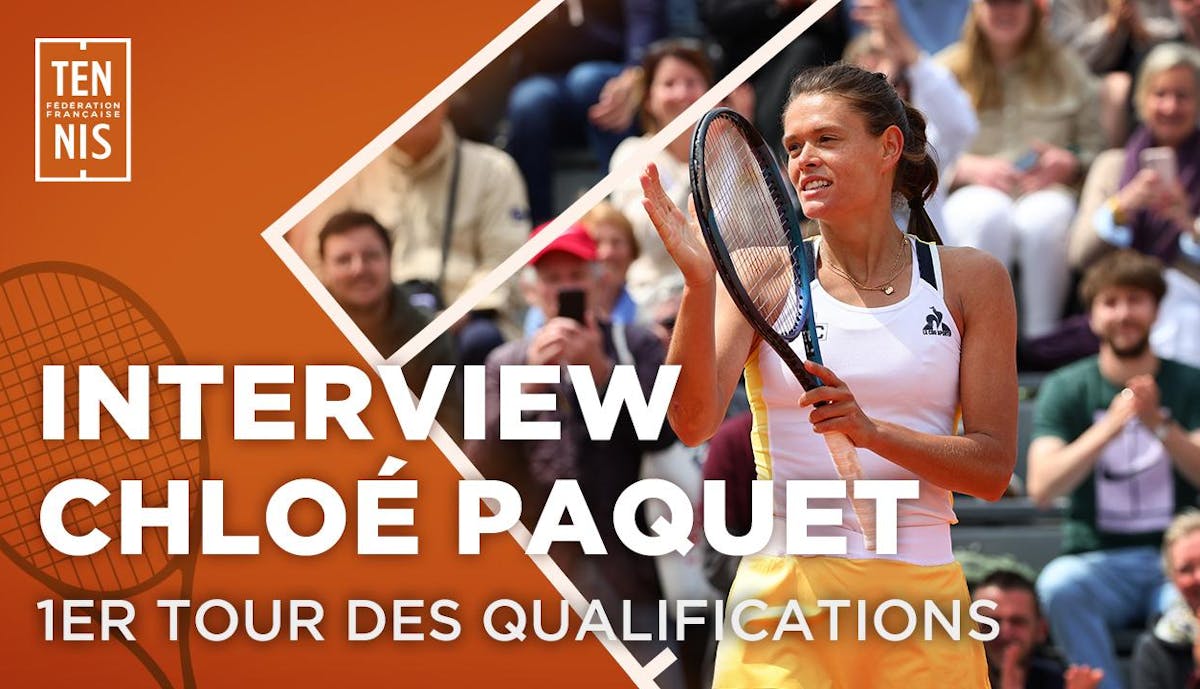La réaction de Pacquet après sa victoire au 1er tour des "qualifs" | Fédération française de tennis