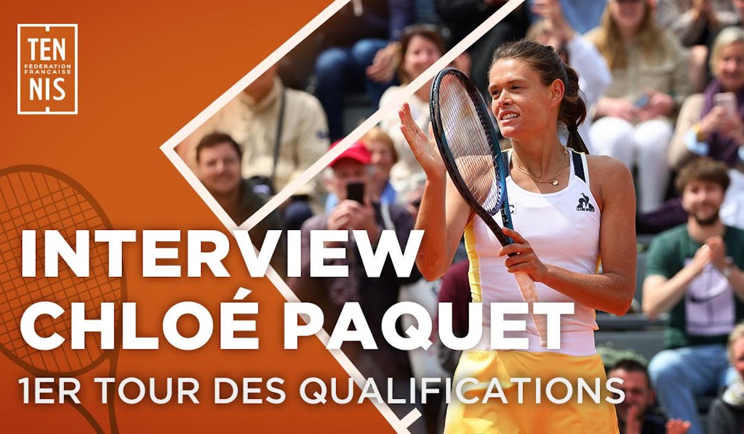 La réaction de Pacquet après sa victoire au 1er tour des "qualifs" | Fédération française de tennis