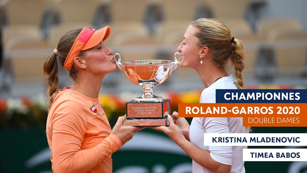 Kristina Mladenovic, deux fois championnes en double à Roland-Darros | Fédération française de tennis