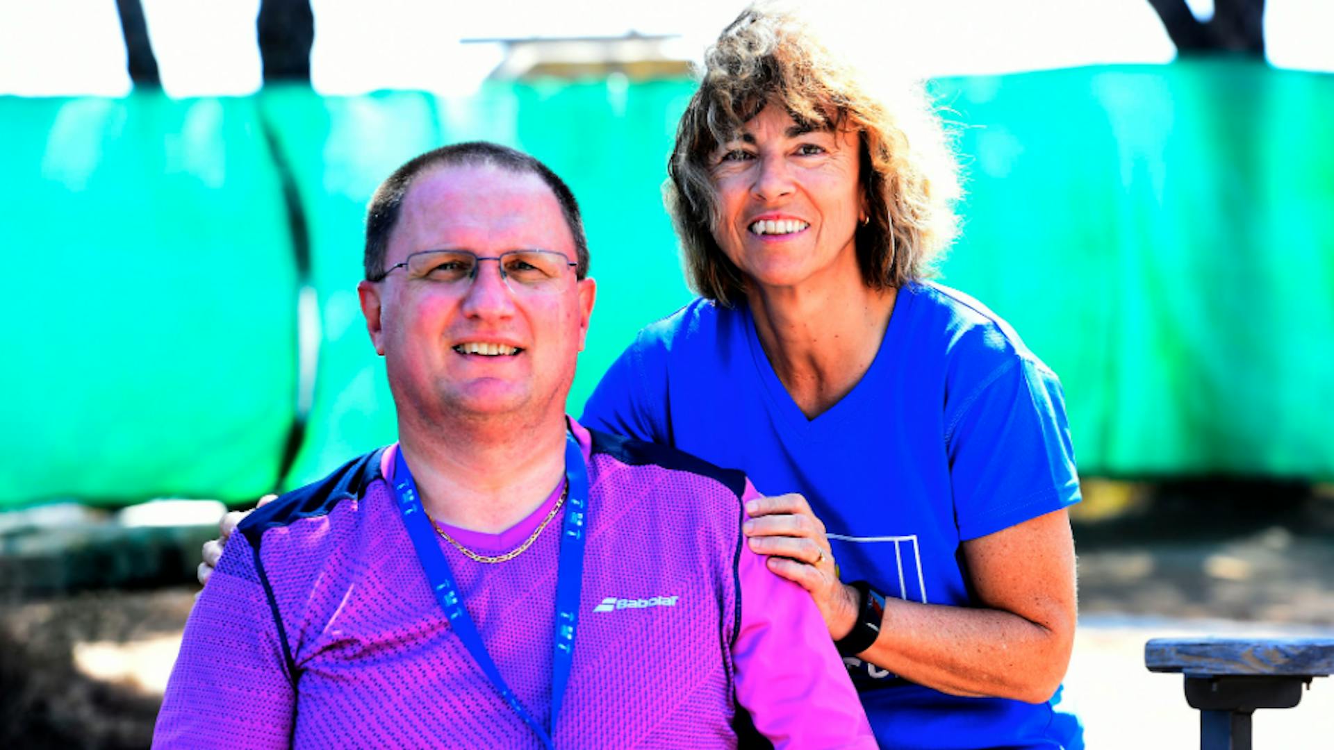 Le couple Prost, passionné de tennis !