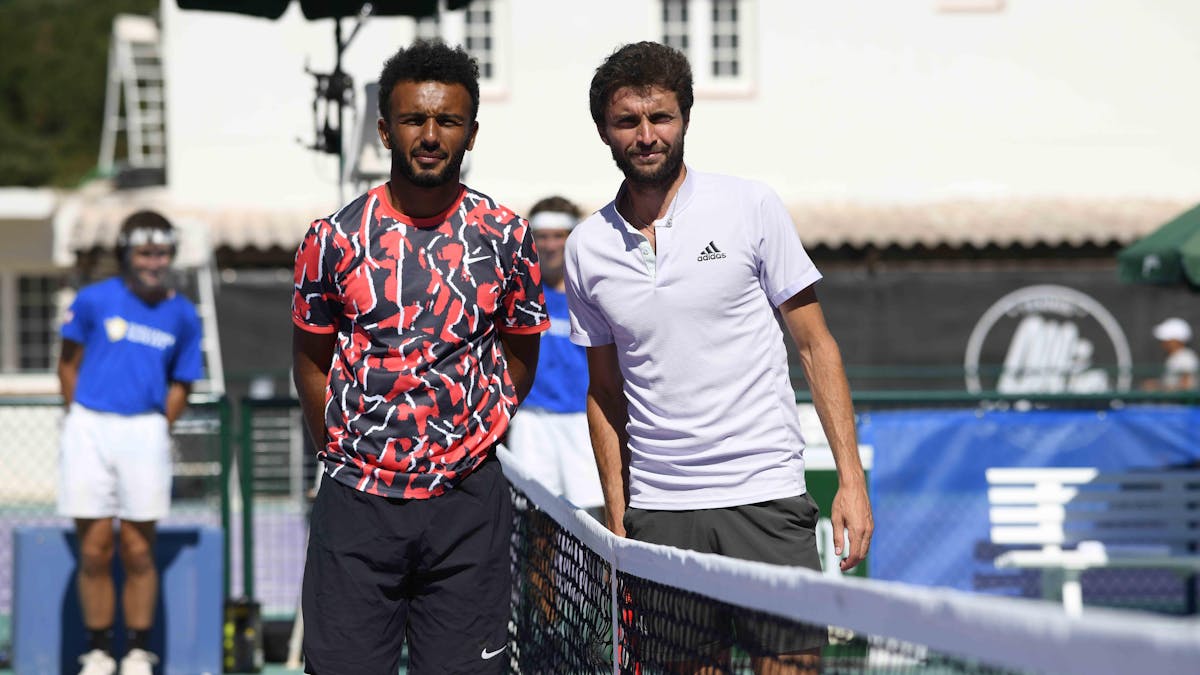 Maxime Hamou et Gilles Simon avant leur finale.