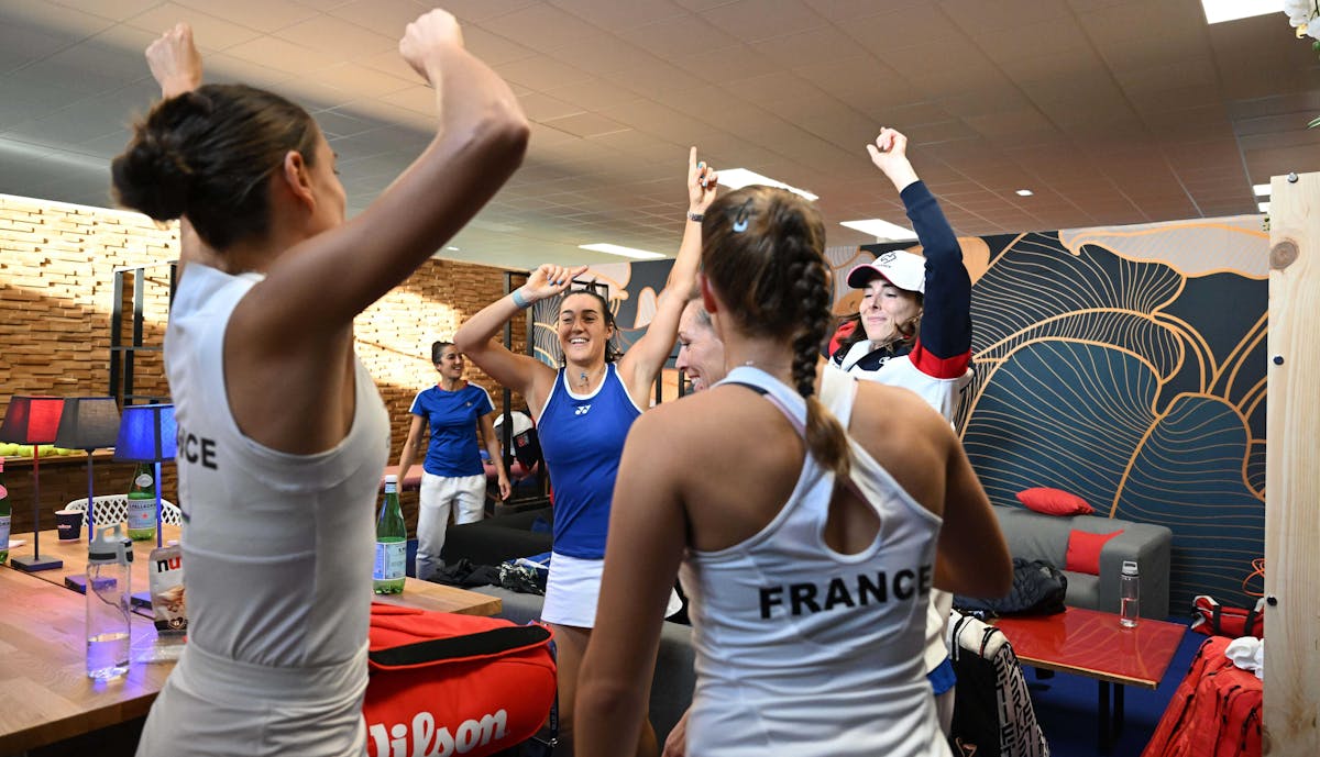 Les réactions de l'équipe de France après la victoire au Portel | Fédération française de tennis