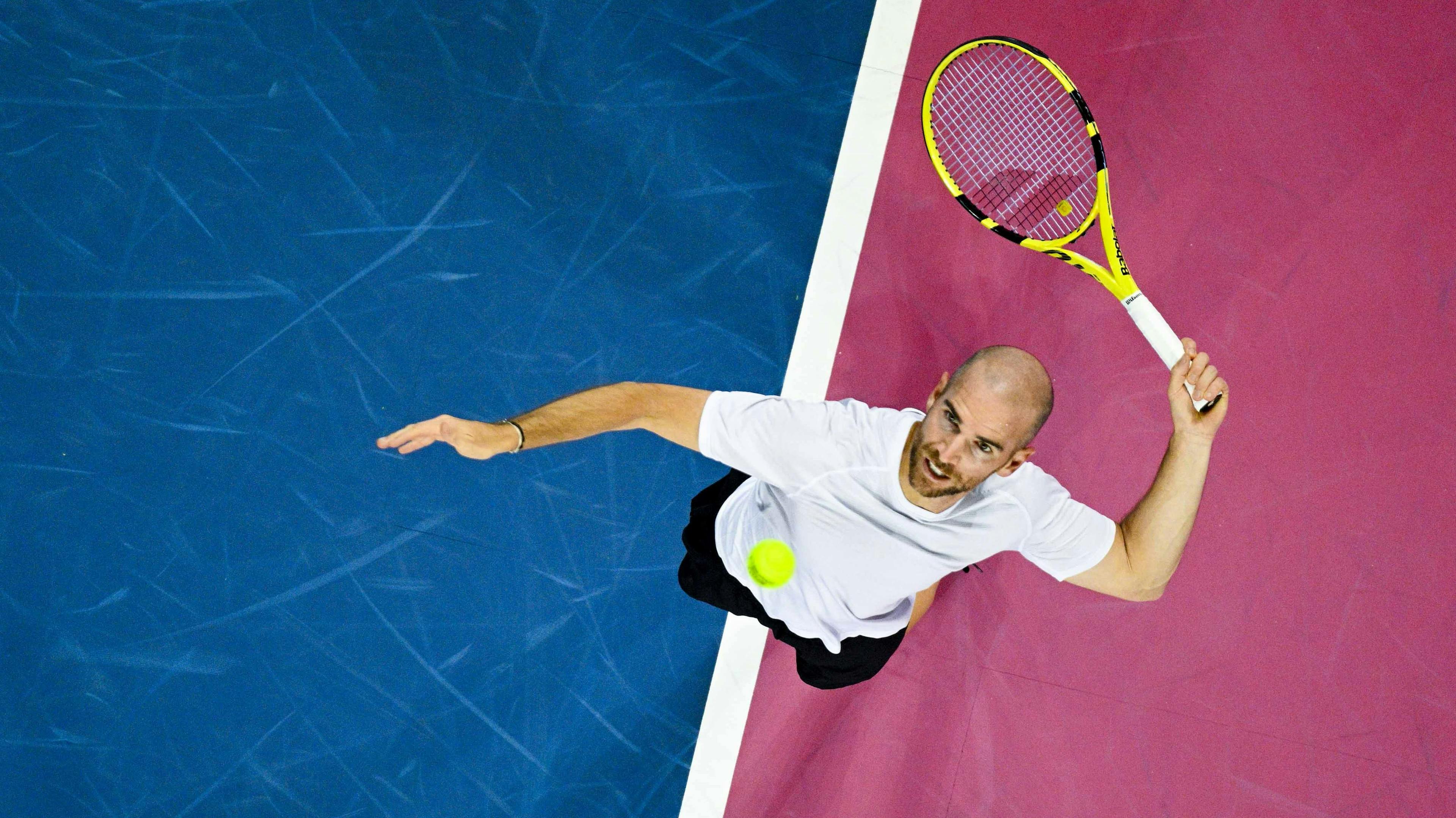 Adrian Mannarino disputera pour la première fois les quarts de finale à Montpellier.