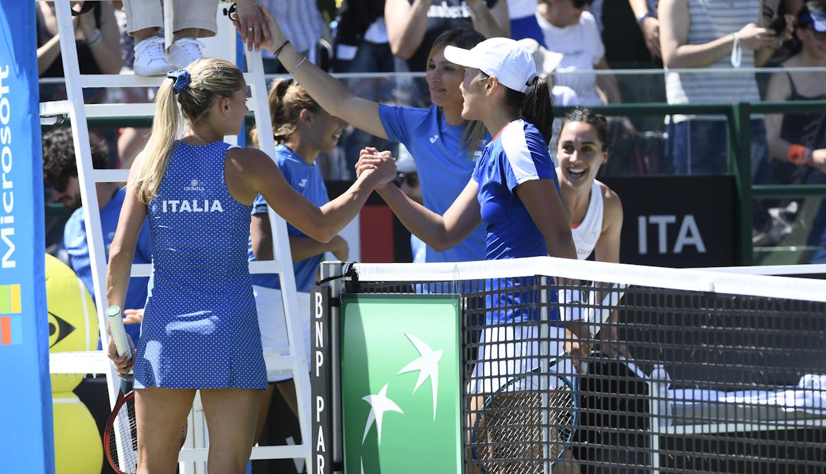 Billie Jean King Cup : Giorgi et l'Italie font barrage à la France | Fédération française de tennis