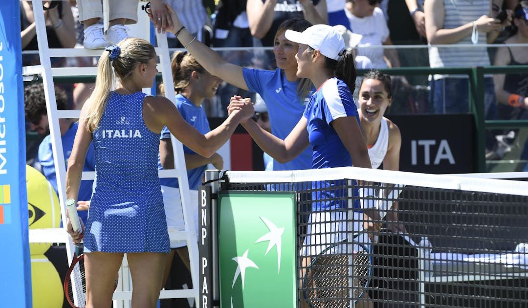 Billie Jean King Cup : Giorgi et l'Italie font barrage à la France | Fédération française de tennis