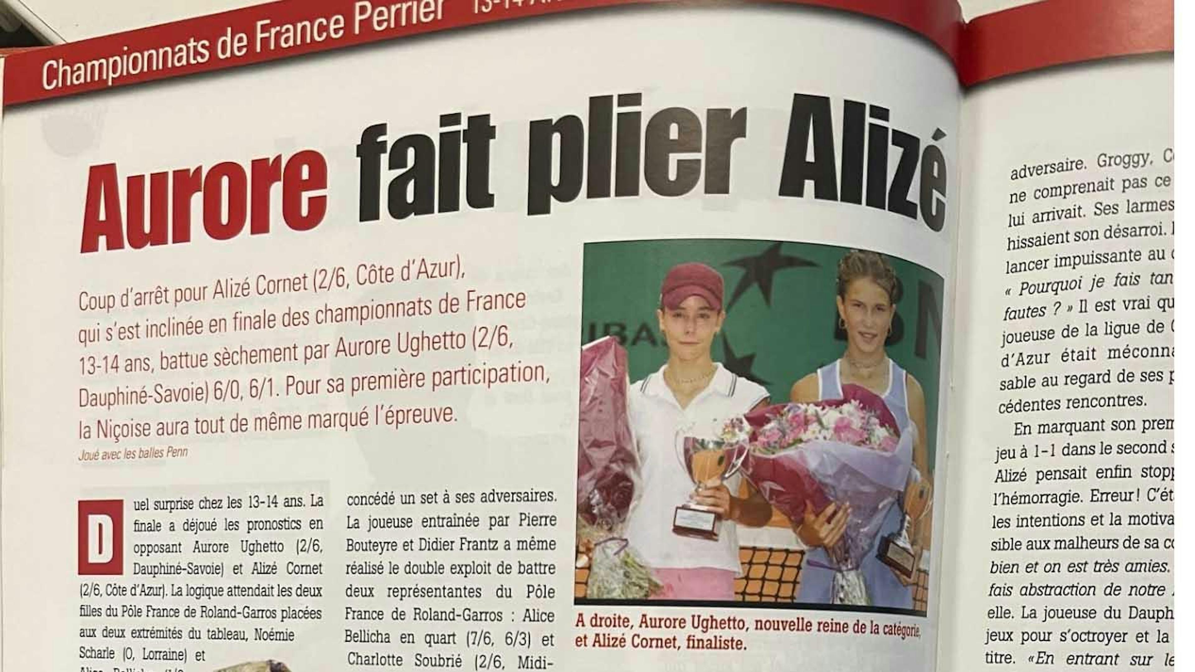 Extrait de l'article paru en juillet 2003 dans le mensuel de la FFT, Tennis Info.