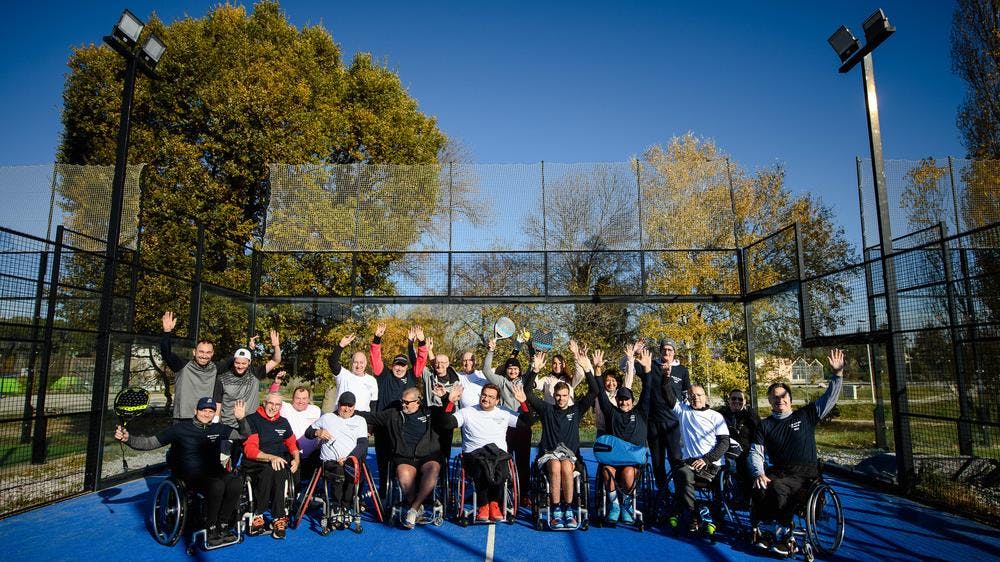 Les meilleurs joueurs français réunis lors du Masters de padel-fauteuil 2022.