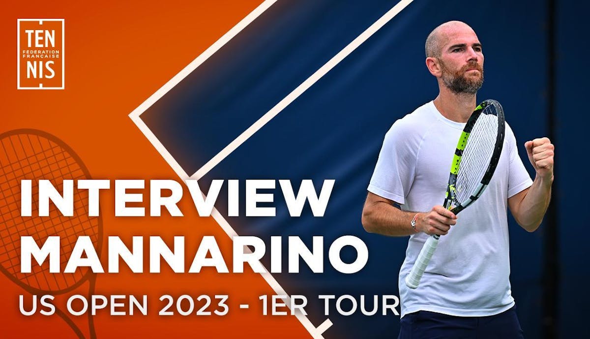 La réaction d'Adrian Mannarino après sa victoire au premier tour | Fédération française de tennis