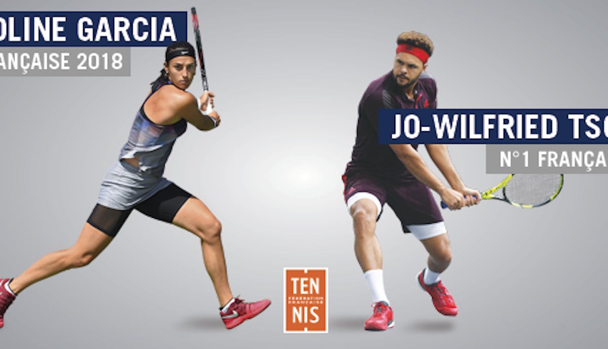 Caroline Garcia et Jo-Wilfried Tsonga désignés n°1 français 2018 | Fédération française de tennis
