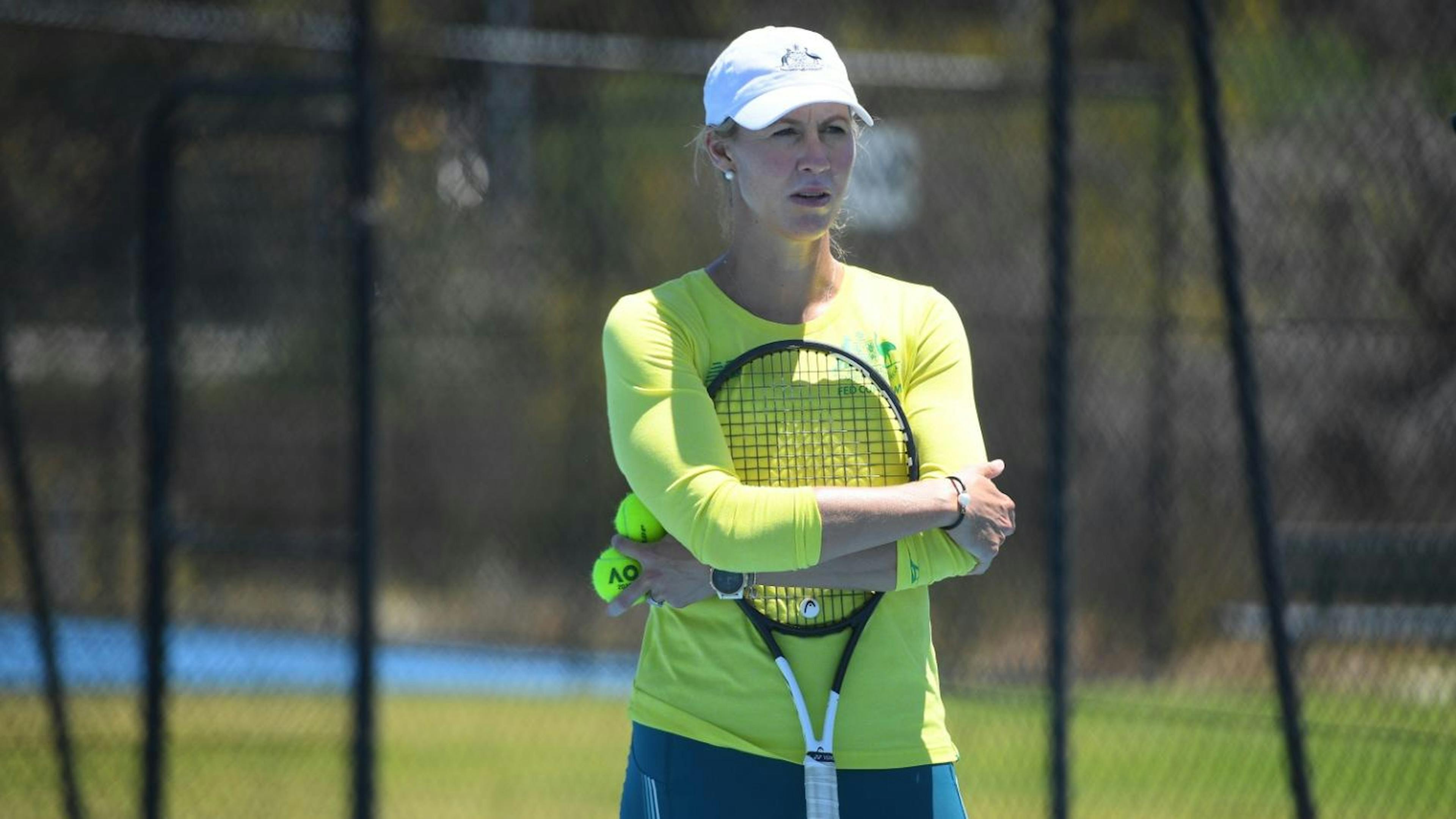 Alicia Molik, capitaine de l'équipe de Fed Cup australienne