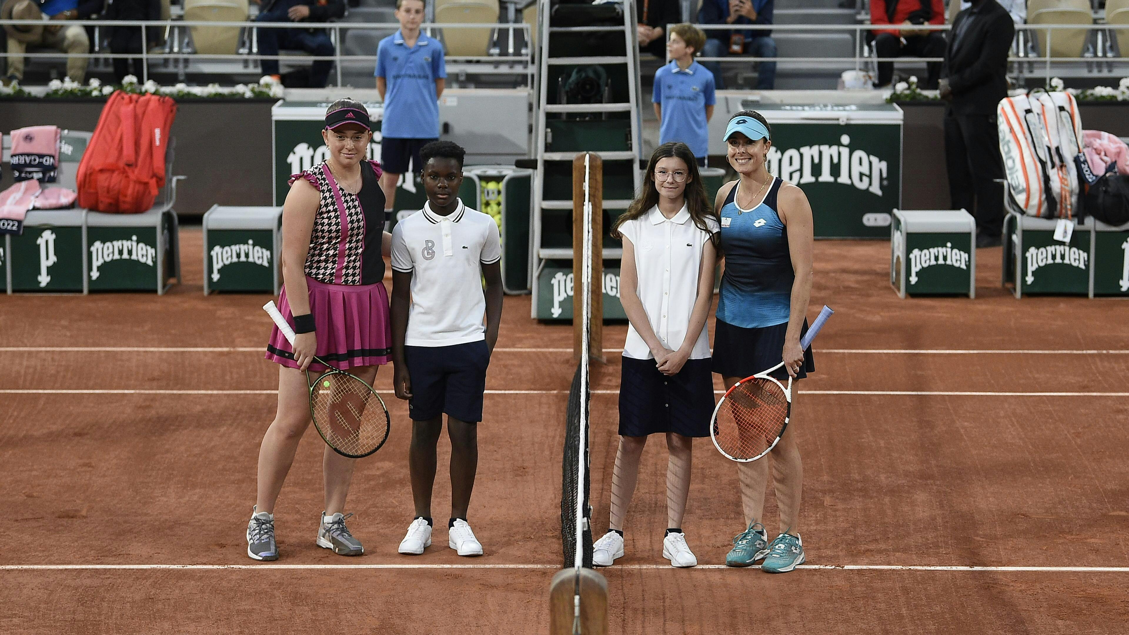 Entrées de rêve réussies pour ces jeunes licenciés pour le match Ostapenko-Cornet !