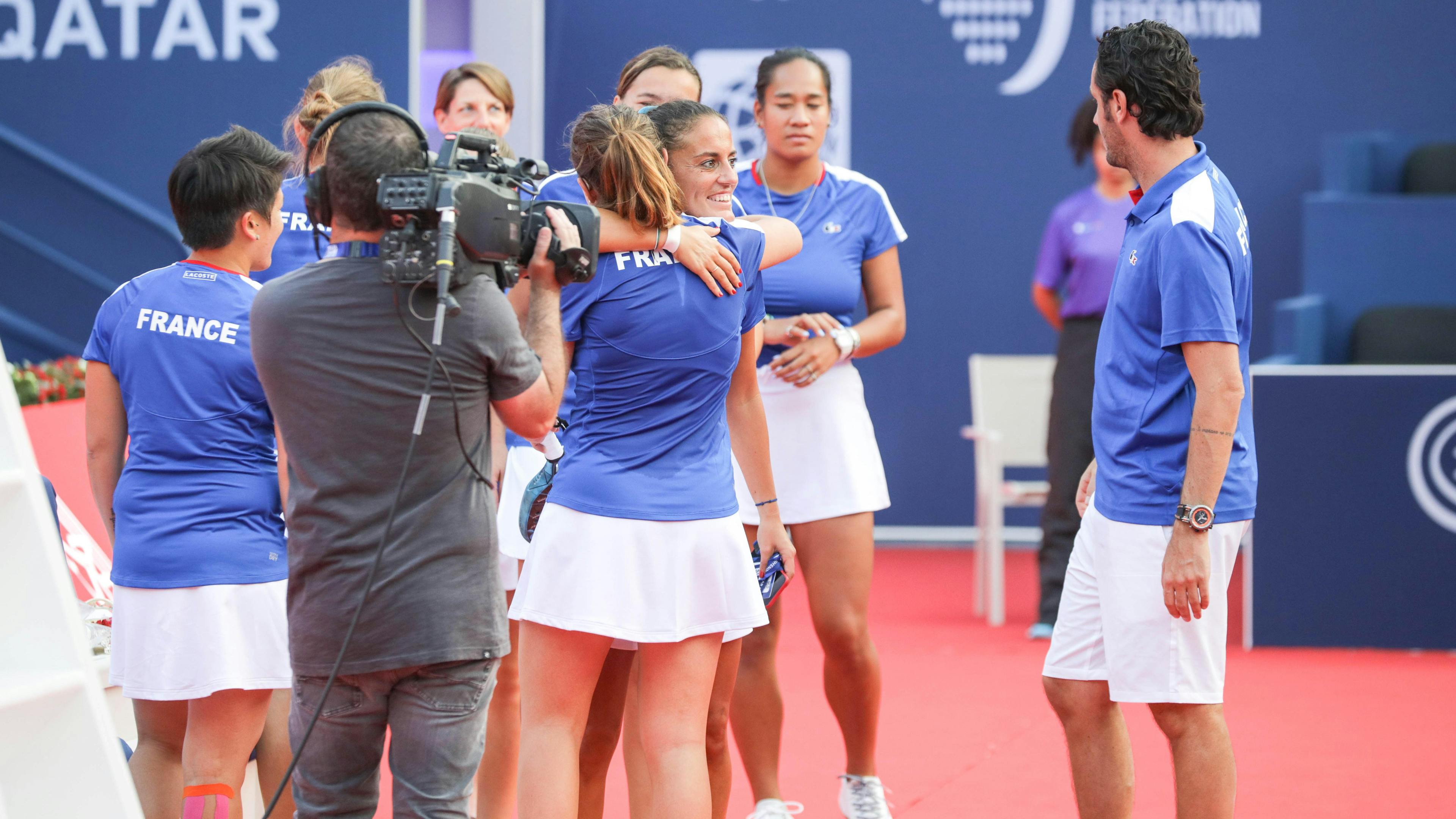 C'est sous l'oeil des caméras de Bein Sports que les Bleues ont lancé leurs Mondiaux par une belle victoire !