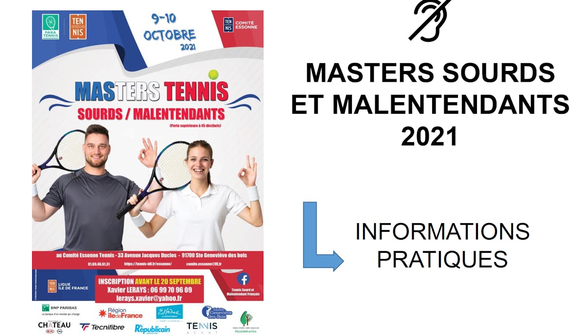 Masters Tennis Sourds et Malentendants : rendez-vous à St Geneviève des Bois | Fédération française de tennis