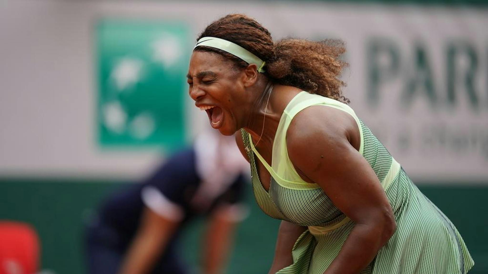 Serena Williams peut avoir des moments de frustration, de colère, mais dès le point suivant, la championne américaine sait se ressaisir...