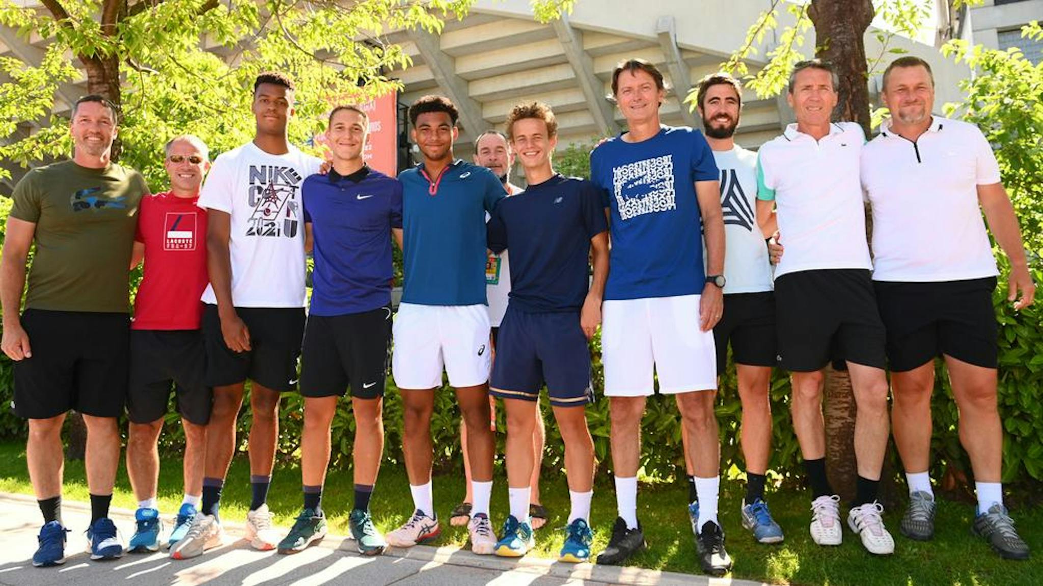 Les quatre demi-finalistes français à Roland-Garros juniors.