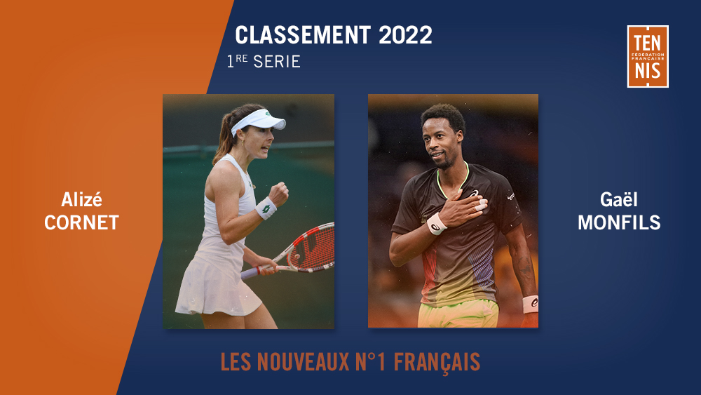 Alizé et Gaël Monfils n°1 français Fédération française de tennis