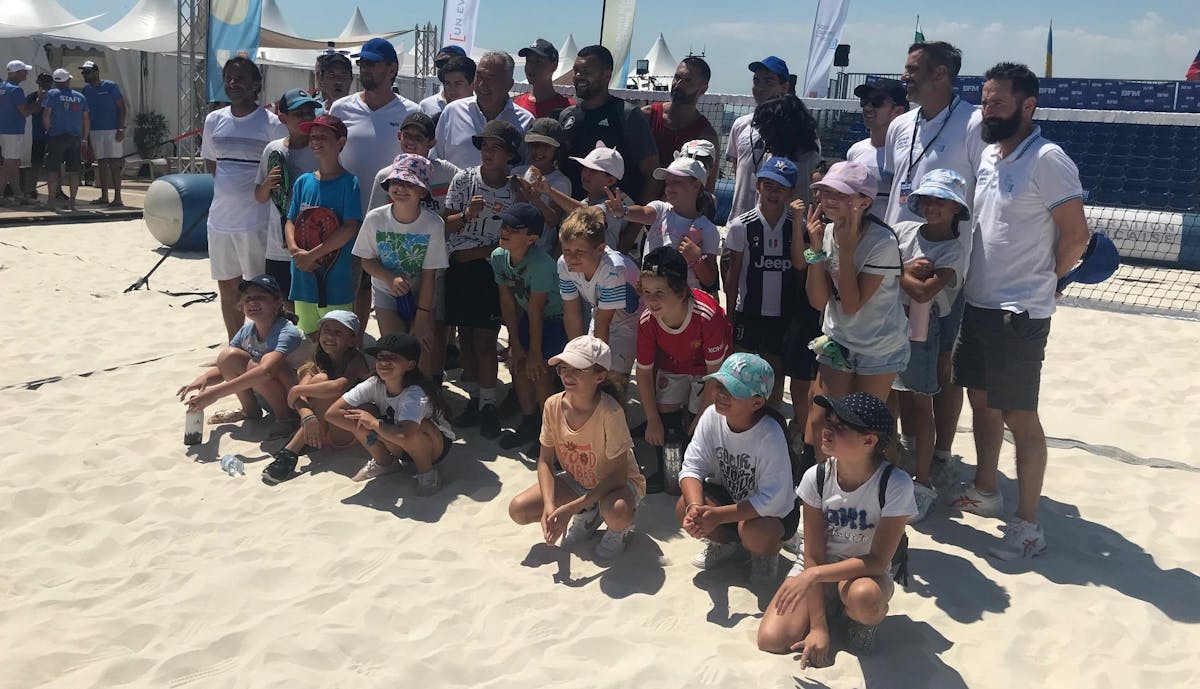 Summer Beach Tennis Tour : Tsonga fait le show à Saint-Laurent-du-Var | Fédération française de tennis