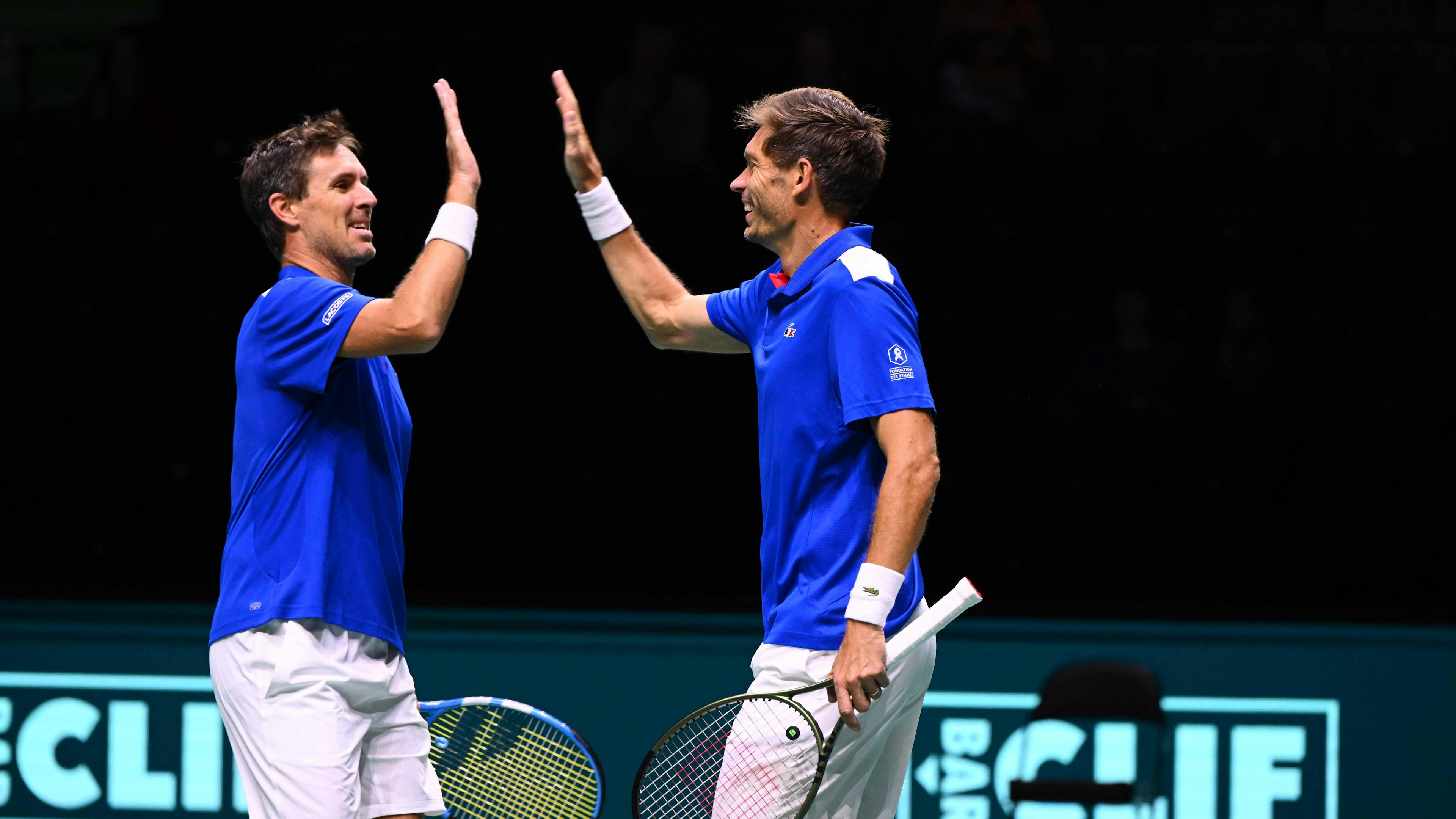 Tope là ! Edouard et Nicolas peuvent être satisfaits de leur "première" en Coupe Davis !