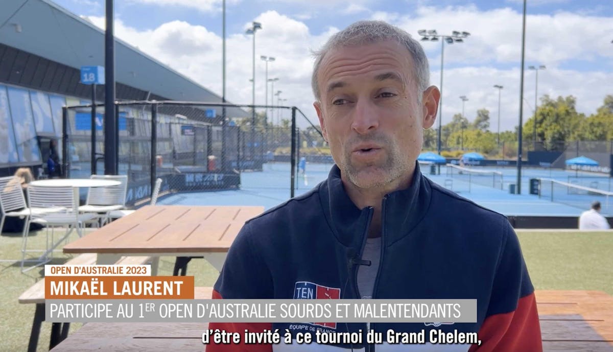 Mikaël Laurent participe au 1er tournoi sourds et malentendants à l'Open d'Australie | Fédération française de tennis
