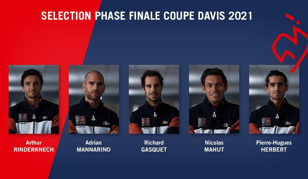 La sélection officielle pour la phase finale de Coupe Davis 2021 | Fédération française de tennis