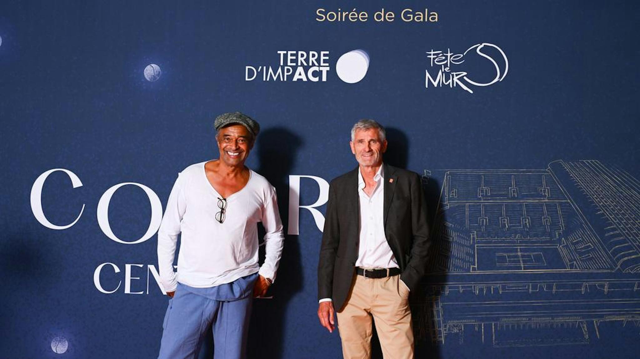 Yannick Noah et Gilles Moretton.