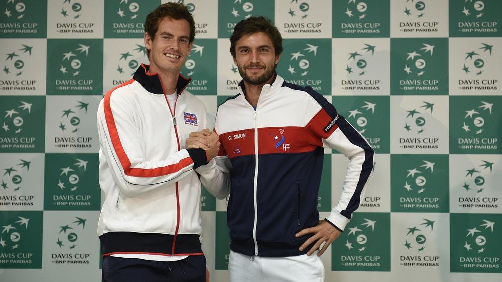 Andy Murray et Gilles Simon se sont joués notamment en 2015, lors de la Coupe Davis pour une victoire serrée de Britannique.