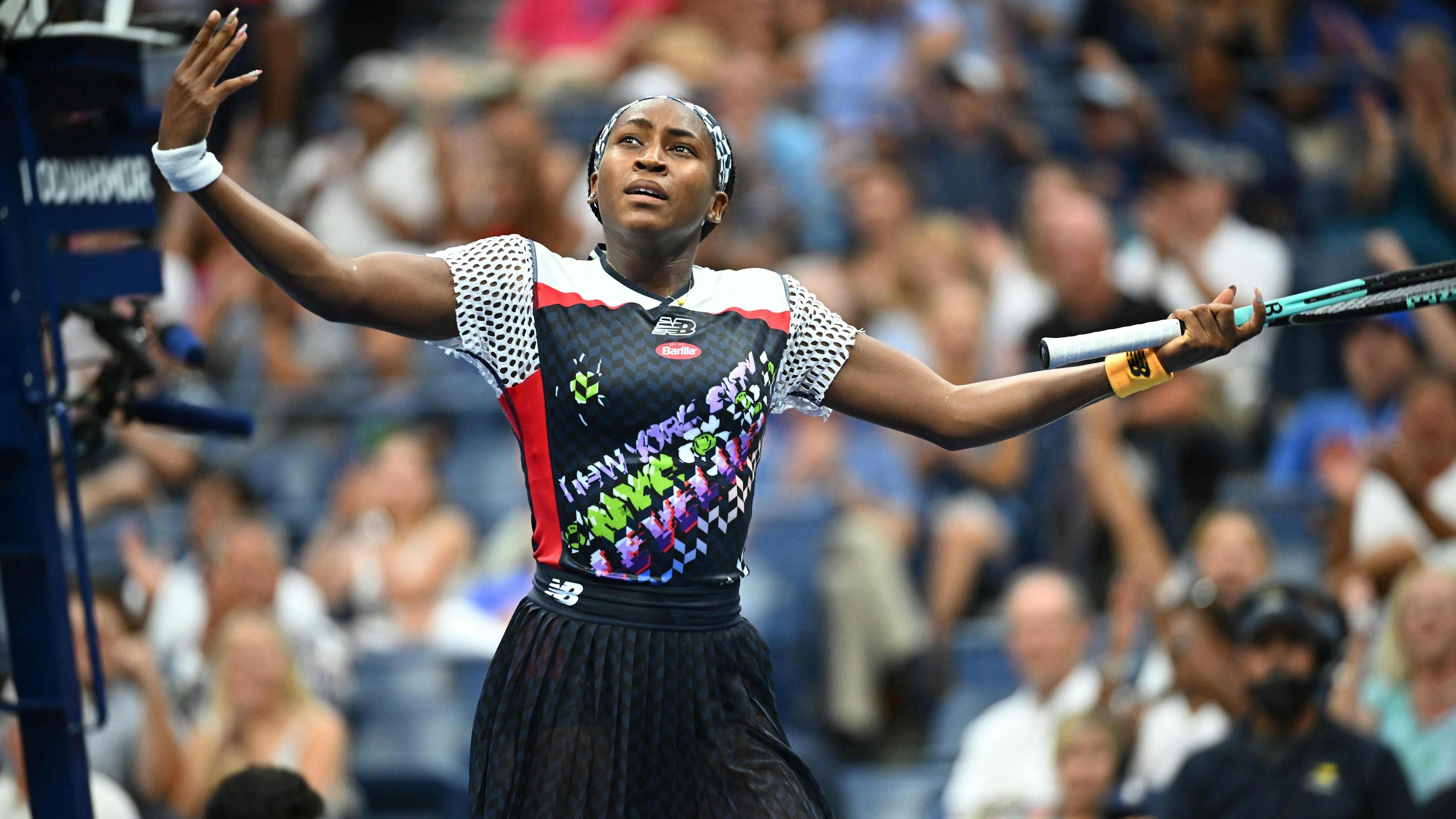 Coco Gauff aura évidemment le soutien du public, mardi.