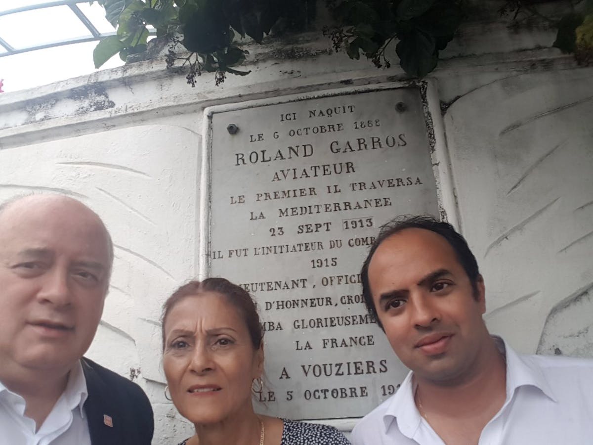 Bernard Giudicelli rend hommage à l&#039;aviateur Roland Garros | Fédération française de tennis