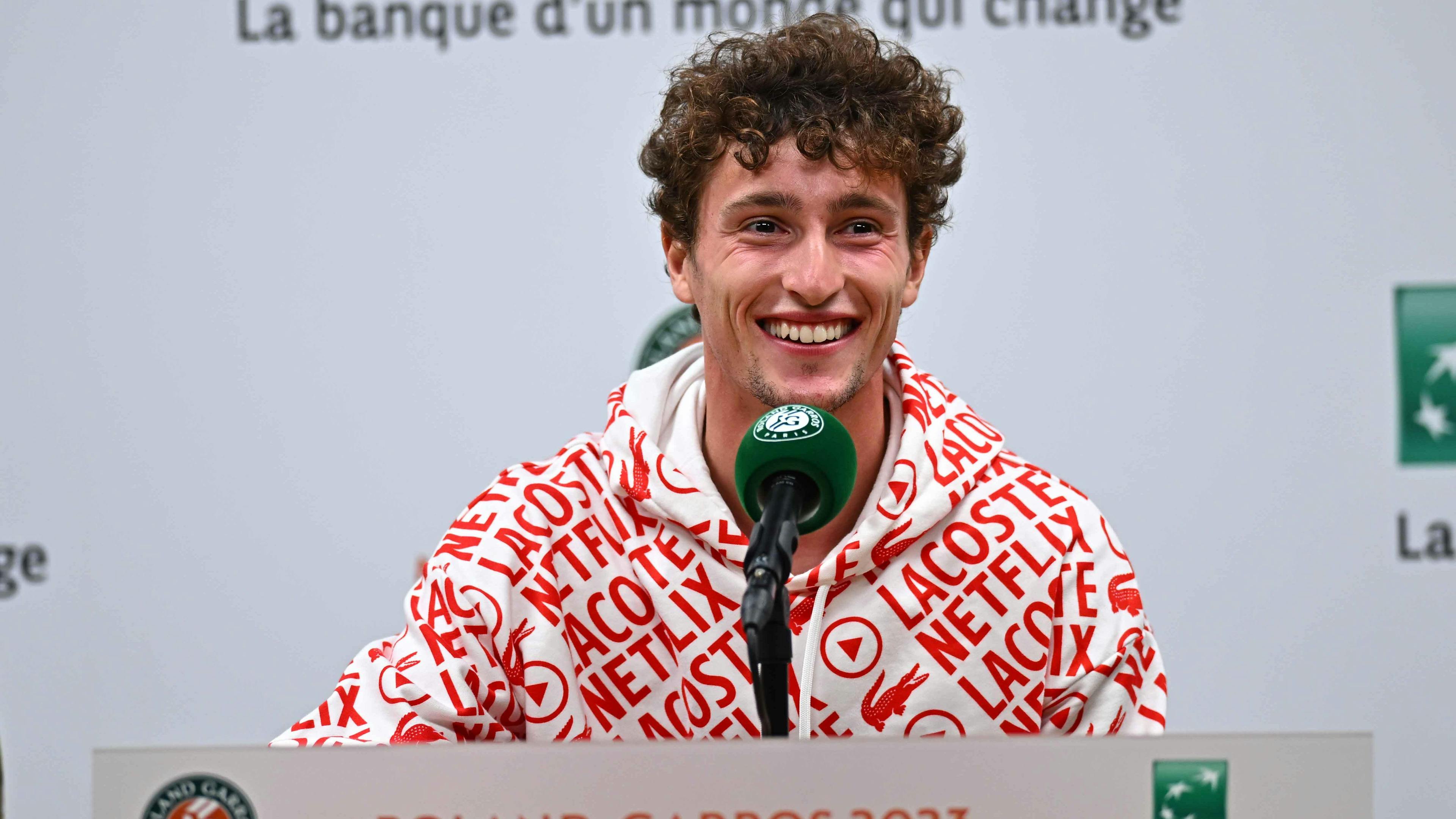 Grand sourire, Ugo Humbert aborde le tournoi en position de n°1 français au classement ATP, et avec de la confiance !