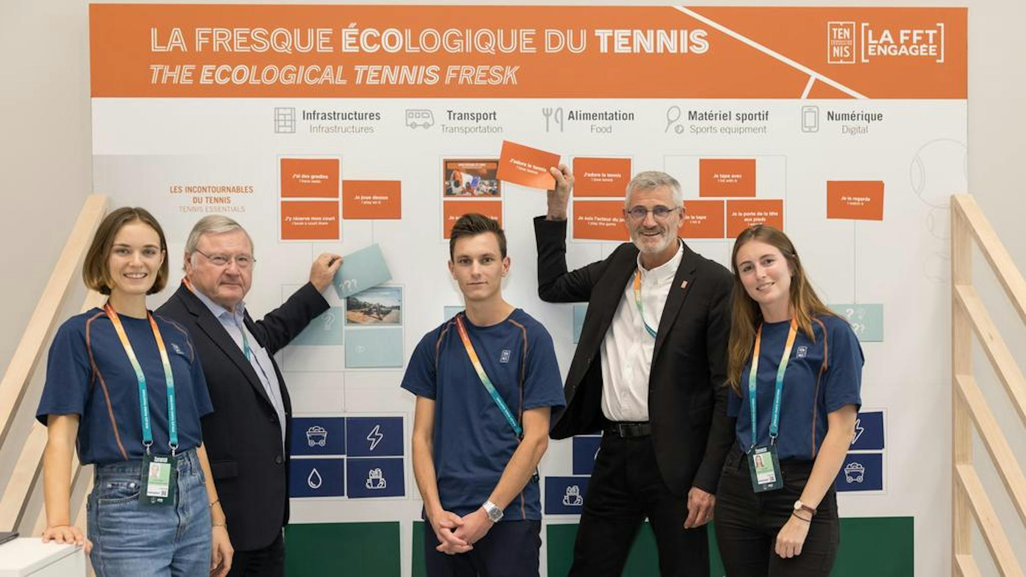 La fresque écologique du tennis est présente à Roland-Garros !